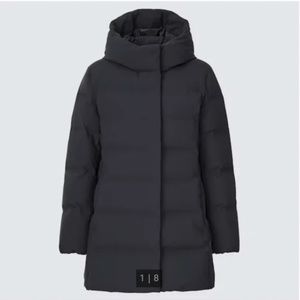 Uniqlo Black Seamless Down Coat